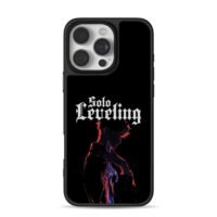 Solo Leveling anime boy sword dark art iPhone 16 Pro Max Black Case