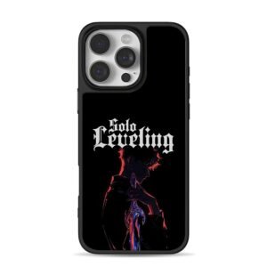 Solo Leveling anime boy sword dark art iPhone 16 Pro Max Black Case