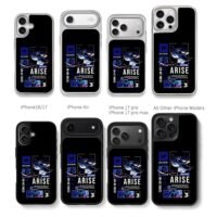 Solo Leveling anime Sung Jinwoo art Chris Brown Phone Case Black Electroplated Silver For Iphone 11 To 17