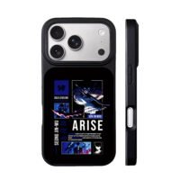 Solo Leveling anime Sung Jinwoo art iPhone 17 Pro Max Black Case