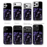 Solo Leveling Arise Sung Jinwoo art Chris Brown Phone Case Black Electroplated Silver For Iphone 11 To 17