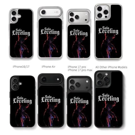 Solo Leveling Jinwoo dark sword art Chris Brown Phone Case Black Electroplated Silver For Iphone 11 To 17