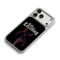 Solo Leveling Jinwoo dark sword art iPhone 17 Pro Max Electroplated Silver Case2