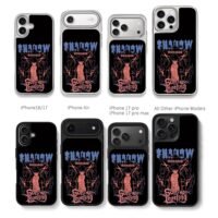 Solo Leveling Shadow Monarch Jinwoo Chris Brown Phone Case Black Electroplated Silver For Iphone 11 To 17