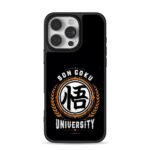 Son Goku University logo with Wu character iPhone 16 Pro Max Black Case