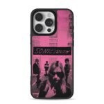 Sonic Youth pink black halftone art iPhone 16 Pro Max Black Case