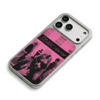 Sonic Youth pink black halftone art iPhone 17 Pro Max Electroplated Silver Case2