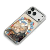 Sousou no Frieren floral wreath art iPhone 17 Pro Max Electroplated Silver Case2