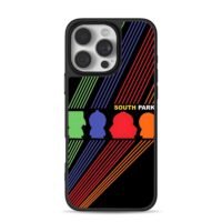 South Park 4 main silhouettes stripe iPhone 16 Pro Max Black Case