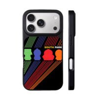 South Park 4 main silhouettes stripe iPhone 17 Pro Max Black Case