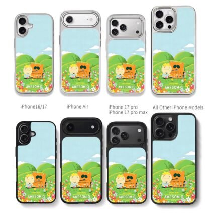 South Park Butters AwesomO meadow Chris Brown Phone Case Black Electroplated Silver For Iphone 11 To 17