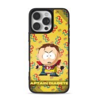 South Park Captain Diabetes cartoon iPhone 16 Pro Max Black Case
