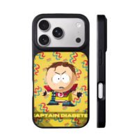 South Park Captain Diabetes cartoon iPhone 17 Pro Max Black Case