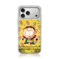 South Park Captain Diabetes cartoon iPhone 17 Pro Max Electroplated Silver Case1