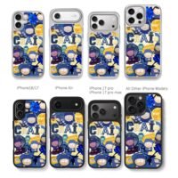 South Park Craig character collage Chris Brown Phone Case Black Electroplated Silver For Iphone 11 To 17