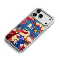 South Park Eric Cartman collage iPhone 17 Pro Max Electroplated Silver Case2
