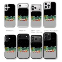 South Park four boys snowy roadside scene Chris Brown Phone Case Black Electroplated Silver For Iphone 11 To 17