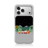 South Park four boys snowy roadside scene iPhone 17 Pro Max Electroplated Silver Case1