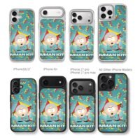 South Park Human Kite Cartman waves Chris Brown Phone Case Black Electroplated Silver For Iphone 11 To 17