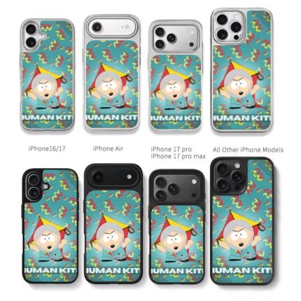 South Park Human Kite Cartman waves Chris Brown Phone Case Black Electroplated Silver For Iphone 11 To 17