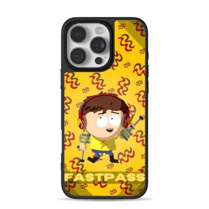 South Park Jimmy FASTPASS crutches iPhone 16 Pro Max Black Case