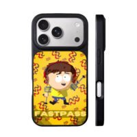 South Park Jimmy FASTPASS crutches iPhone 17 Pro Max Black Case