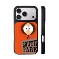 South Park Kenny cartoon orange art iPhone 17 Pro Max Black Case