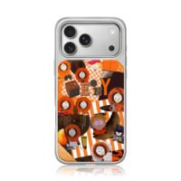 South Park Kenny orange collage iPhone 17 Pro Max Electroplated Silver Case1