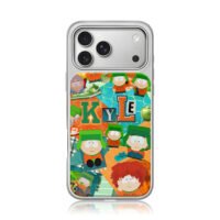South Park Kyle Nike collage iPhone 17 Pro Max Electroplated Silver Case1