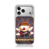 South Park mosquito character iPhone 17 Pro Max Electroplated Silver Case1