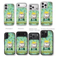 South Park Professor Chaos cartoon Chris Brown Phone Case Black Electroplated Silver For Iphone 11 To 17