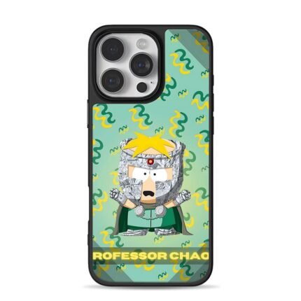 South Park Professor Chaos cartoon iPhone 16 Pro Max Black Case