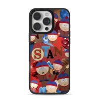 South Park Stan Marsh collage art iPhone 16 Pro Max Black Case
