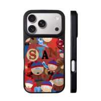 South Park Stan Marsh collage art iPhone 17 Pro Max Black Case