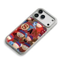 South Park Stan Marsh collage art iPhone 17 Pro Max Electroplated Silver Case2