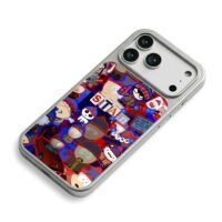 South Park Stan sticker collage iPhone 17 Pro Max Electroplated Silver Case2