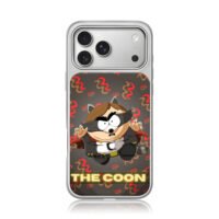 South Park The Coon raccoon pattern iPhone 17 Pro Max Electroplated Silver Case1