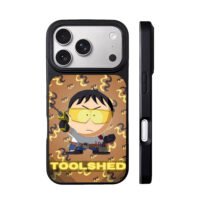 South Park toolshed guy drill belt iPhone 17 Pro Max Black Case