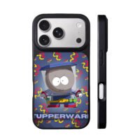 South Park Tupperware flame pattern iPhone 17 Pro Max Black Case