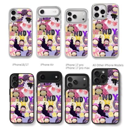 South Park Wendy flower sun collage Chris Brown Phone Case Black Electroplated Silver For Iphone 11 To 17