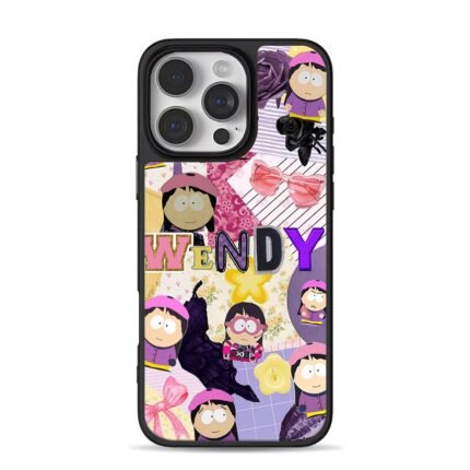 South Park Wendy flower sun collage iPhone 16 Pro Max Black Case
