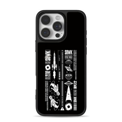 SOWK space walk astronaut rocket iPhone 16 Pro Max Black Case