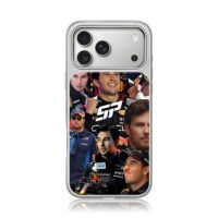 SP Perez F1 Red Bull racing car iPhone 17 Pro Max Electroplated Silver Case1