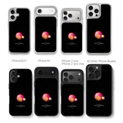 Space planets Music of the Spheres Chris Brown Phone Case Black Electroplated Silver For Iphone 11 To 17