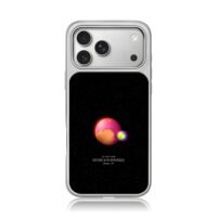 Space planets Music of the Spheres iPhone 17 Pro Max Electroplated Silver Case1