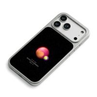 Space planets Music of the Spheres iPhone 17 Pro Max Electroplated Silver Case2