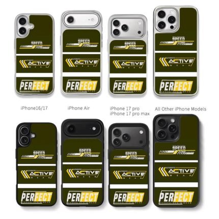 Speed racing active perfect print Chris Brown Phone Case Black Electroplated Silver For Iphone 11 To 17