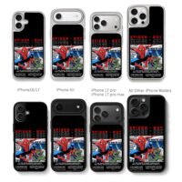 Spider Boy vs Lizard comic print Chris Brown Phone Case Black Electroplated Silver For Iphone 11 To 17