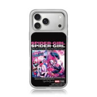 Spider Girl Gwen Marvel comic art iPhone 17 Pro Max Electroplated Silver Case1