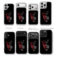 Spiderman Cactus Jack parental adv Chris Brown Phone Case Black Electroplated Silver For Iphone 11 To 17